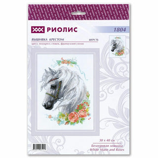 Riolis - 1804 - Crinière blanche - kit point croix compté