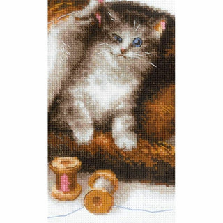 Chat avec des chatons 1811 Riolis