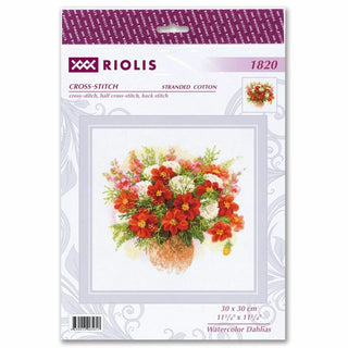 Dahlias aquarelles 1820 Riolis