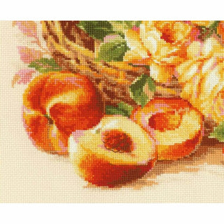 Corbeille de Roses et Pêches 1827 Riolis