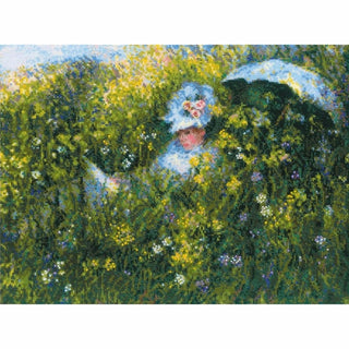 Dans La Prairie d après la peinture de C. Monet 1850 Riolis