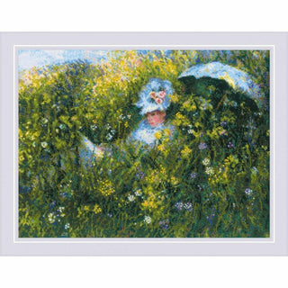Dans La Prairie d après la peinture de C. Monet 1850 Riolis