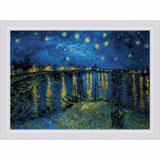 Nuit étoilée sur le Rhône 1884 Riolis