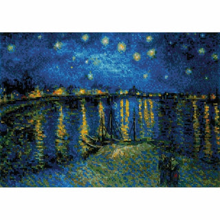 Nuit étoilée sur le Rhône 1884 Riolis