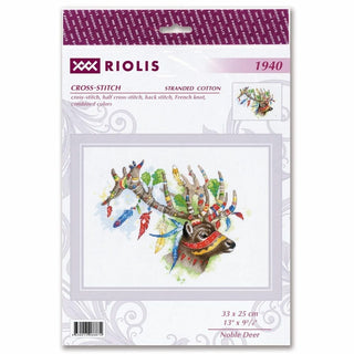 Cerf noble 1940 Riolis kit point de croix compté