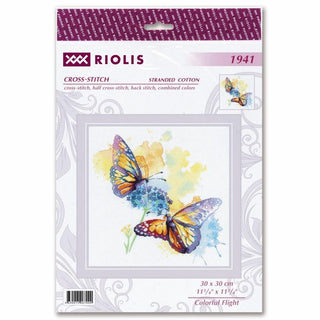 Papillons Vol coloré 1941 Riolis