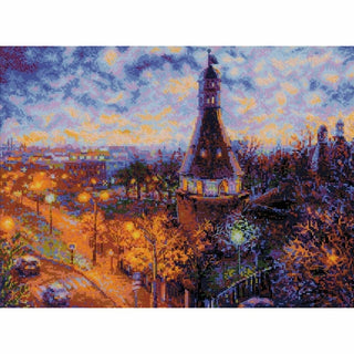Moscou la nuit. Monastère Simonov 1990 Riolis
