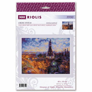 Moscou la nuit. Monastère Simonov 1990 Riolis