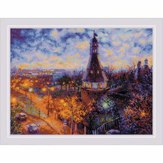 Moscou la nuit. Monastère Simonov 1990 Riolis