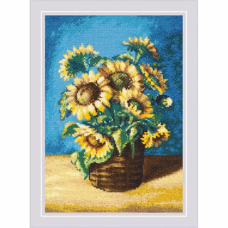 Tournesols dans un panier 2040 Riolis