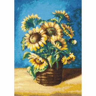 Tournesols dans un panier 2040 Riolis
