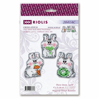 Lapins doux 3 Magnets 2041AC Riolis