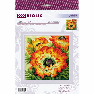 Coquelicots de feu 2080 Riolis