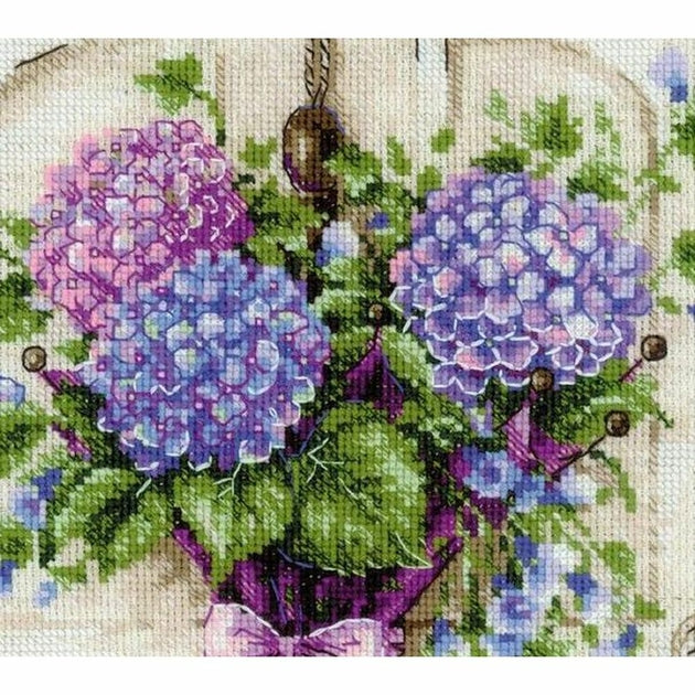 Kit broderie point de croix - Grue royale - Riolis Kit broderie point de croix - Grue royale - Riolis