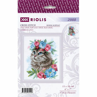 Chat en fleurs 2088 Riolis