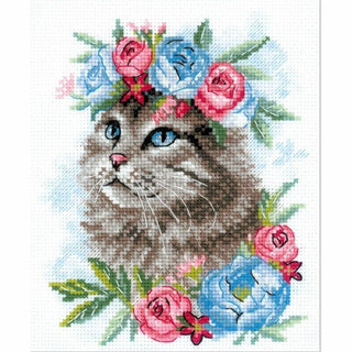 Chat en fleurs 2088 Riolis
