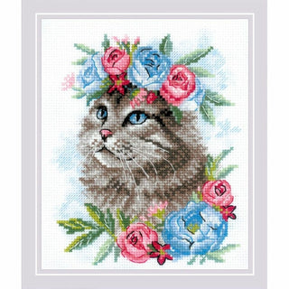 Chat en fleurs 2088 Riolis