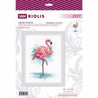 Flamant rose en fleurs 2117 Riolis