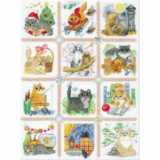 Calendrier chat 2136 Riolis