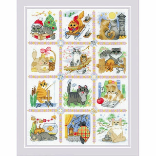 Calendrier chat 2136 Riolis