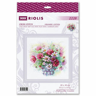 Cosmos à l aquarelle 2228 Riolis