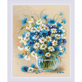 Marguerites et bleuets 2249 Riolis