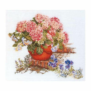 Thea Gouverneur 2078 lin Hortensias et Pensées