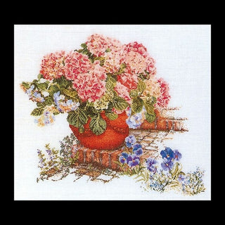 Thea Gouverneur 2078 lin Hortensias et Pensées