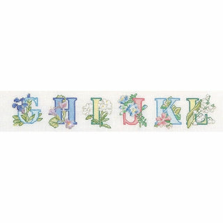 Thea Gouverneur 2089 Aida Alphabet floral