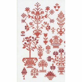 Sampler antique Flower 2092 lin Thea Gouverneur