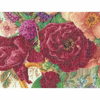 Rose en bouquet 3019 lin Thea Gouverneur