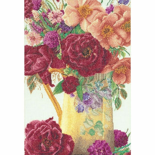 Rose en bouquet 3019 lin Thea Gouverneur