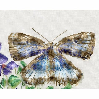Thea Gouverneur 438 lin Papillon et Clématite