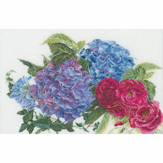 Hydrangea et rose 442 lin Thea Gouverneur
