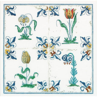 Carreaux Anciennes Fleurs 485 lin Thea Gouverneur