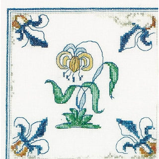 Carreaux Anciennes Fleurs 485 lin Thea Gouverneur
