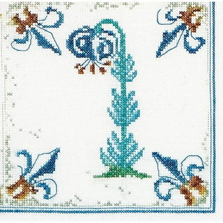 Carreaux Anciennes Fleurs 485 lin Thea Gouverneur