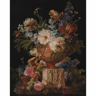 Fleurs dans un vase en albâtre 580-05 Aida Thea Gouverneur